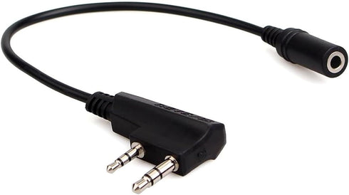 Retevis Earpiece Adapter,2 Pin to 3.5mm Walkie Talkies Headset Adapter Only Fit RT21 RT22 RT27 RT7 H-777 H777S RT18 RT19 RT22S (Not Fit for Other ...