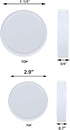 16Pcs Plastic 8 Regular Mouth Lids and 8 Wide Mouth Plastic Storage Caps for Mason Jars, White...