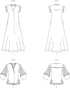 Vogue Misses' Pleated Front Dress and Tunic Sewing Pattern Packet by Sandra Betzina, Design Code V1937, Sizes A-B-C-D-E-F-G-H-I-J, Multicolor...