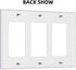 Starry Sky Triple Rocker GFCI Switch Plate Cover 3 Gang Decora Light Switch Cover Decorative Outlet Cover Wall Plate for Boy Bathroom Bedroom Game...