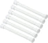 KXLIFE 6 PCS Small Spring Tension Curtain Rod 7.5-11.5 Inch, No Drilling Adjustable Short Tension Rod for Window Cupboard Closet, White...