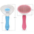 Dog Brush Cat Brush Grooming Comb,Self Cleaning Cat Dog Slicker Brushes with Smooth handle,Pet Grooming Tool with Cleaning Button for Cat Dog Shed...