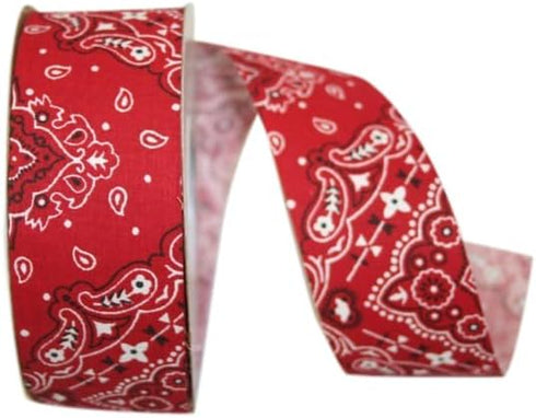 Reliant Ribbon 77263-065-09H Bandana West Ribbon, 1-1/2 Inch X 20 Yards, Red...