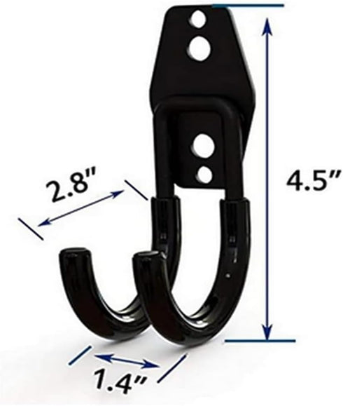 zoele Wall Mounting High Velocity Floor Fan Bracket, Wall Mount Industrial Grade Floor Fan Hook Hanger, Wall Fan Support Hook kit (Black-0)...