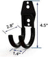 zoele Wall Mounting High Velocity Floor Fan Bracket, Wall Mount Industrial Grade Floor Fan Hook Hanger, Wall Fan Support Hook kit (Black-0)...