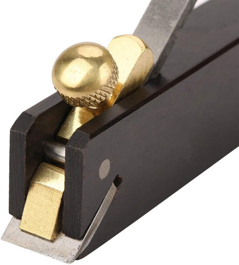 Mini Wood Planer Hand Tool, 3 inch Wood Ebony Plane Hand Plane Wood Trimming Plane DIY Woodcraft Gadgets w/Planer Blade and Metal Fixer for Woodwo...