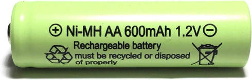 AA NiMh 600mAh 1.2V Rechargeable Batteries for Solar Garden Lights (Pack of 20)...