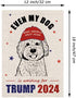 GAGEC Golden Doodle Garden Flag Even My Dog Is Waiting For Trump 2024 Vertical Burlap Double Sided Dog Outdoor Decor Yard Lawn Home Decoration 12....
