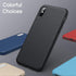 JETech Silicone Case for iPhone X, iPhone Xs, 5.8-Inch, Silky-Soft Touch Full-Body Protective Case, Shockproof Cover with Microfiber Lining (Black...
