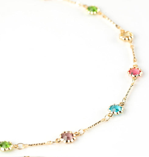 Kyutong 5 Meters Gold Chain for Jewelry Making Flower Shape Bead Chain Links with Jump Rings Lobster Clasps Necklace Chains Bulk for Jewelry Craft...