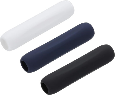 MECCANIXITY 3pcs Pen Grip Silicone Case Silicone Ergonomic Design Sleeve Holder for 1st and 2nd Generation Stylus Pens, Black, White, Blue...