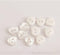 50 PCS Heart Multi-Color 2 Holes Resin Buttons Clothing Decoration Sewing Scrapbooking Card Making DIY (White,11.5mm)...