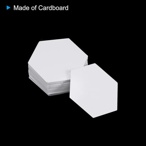 200 Count English Paper Piecing Hexagon 26mm Shapes Paper Quilting Templates Patchwork English Paper Piecing Supplies for Quilting Sewing DIY Craf...