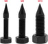 Flushbay 4 Pack Speaker Spikes Floor Protectors Adjustable Speaker Isolation Spikes M6 Black for Subwoofer CD DVD Player Turntable Recorder Chassi...