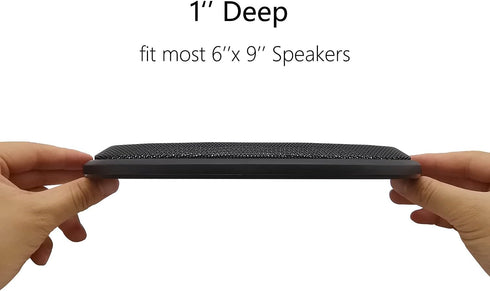 6" x 9" Speaker Grill Covers, Car Speaker Subwoofer Guard Protector, ABS Plastic Frame with Metal Mesh, Black - 2Pcs...