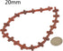 20mm Carved Red Agate Cross Charms Bead Gemstone Jewelry Making Supplies Loose Bead 16 Inch...