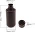 Othmro 2pcs 500ml Plastic Lab Cylindrical Chemical Reagent Bottle w Lids Wide Mouth Laboratory Reagent Polyethylene Bottle Sample Sealing Liquid S...
