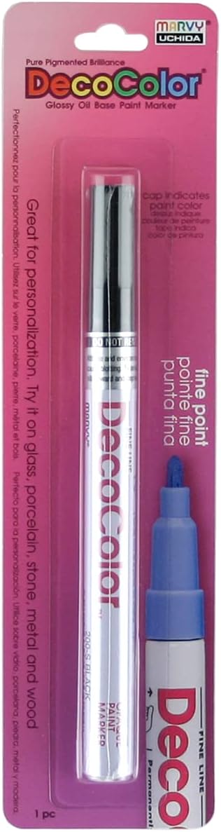 Uchida 200-C-1 Marvy Deco Color Fine Point Paint Marker, Black...