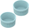 Silicone Ramekins 8 oz Oven Safe, 2Pcs Creme Brulee Ramekins Oven Safe, 4 inch Silicone Custard Cups, Small Baking Bowls For Baking Souffle, Puddi...