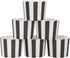 Webake Nonstick Paper Baking Cups for Popcorn Cupcake, 6oz Cupcake Bath Bomb, Muffin Case, Set of 50, Black Stripe for Halloween Party Decorations...