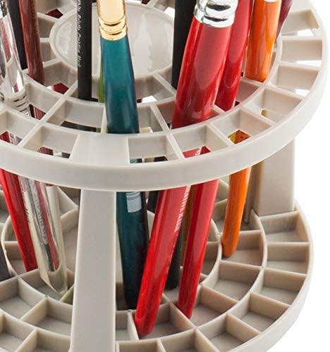 Creative Mark Brush Crate Brush Storage Holder - Brush Crate for Painting, Artists, Drying, & More! - Beige - 2 Pack...