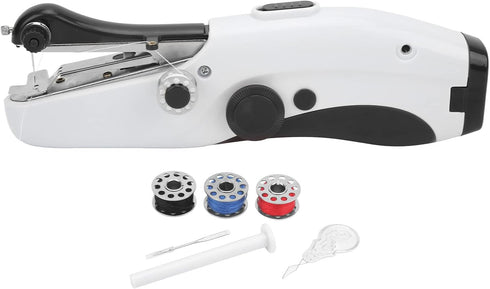 Portable Handheld Sewing handheld sewing machine, hand sewing machine Machine, Mini Electric Double Needle DIY Sewing Machine, for Making Crafts o...