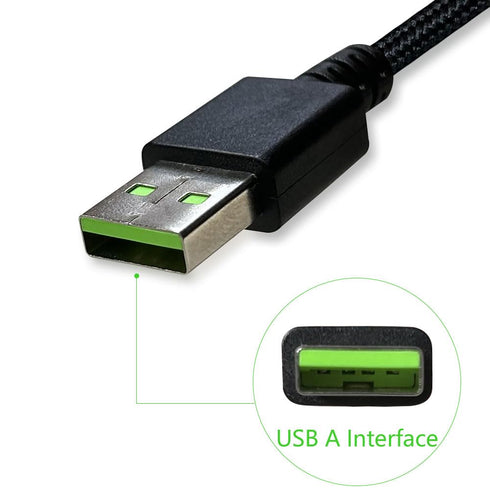 Mouse Charging Cable Compatible with Razer Naga Pro 20000 DPI, Viper Ultimate, USB Charger Cord Compatible with Razer DeathAdder V2 Pro/Basilisk U...