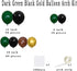 Dark Green Black Gold Balloons Arch Kit - Dark Green Black Balloons Gold Metallic Brown Balloons for Football Video Game Theme Birthday Graduation...