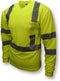 Radians ST21-3PGS-M Class 3 Max-Dri Moisture Wicking Mesh Long Sleeve Safety T-Shirt, Medium, Green...