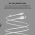Belkin BoostCharge Flex Silicone USB-A to Lightning Cable (2M/6.6FT), MFi-Certified Charging Cable for iPhone Series with Cable Clip - White......
