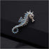 SaiDian 1 Pcs Seahorse Pin Brooch Animal Ocean Seahorse Brooch Crystal Rhinestone for Skirt Denim Bag Accessories...