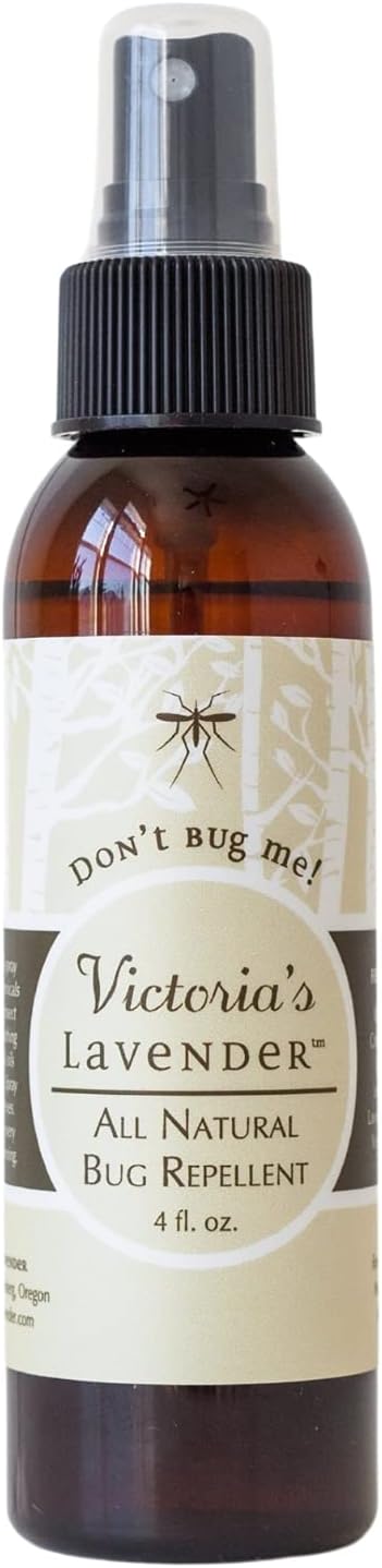 Victoria's Lavender Organic “Don’t Bug Me” Insect Spray, Made with Plant Based Essential Oils & Aloe Vera … (4 oz Single)...