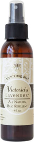Victoria's Lavender Organic “Don’t Bug Me” Insect Spray, Made with Plant Based Essential Oils & Aloe Vera … (4 oz Single)...