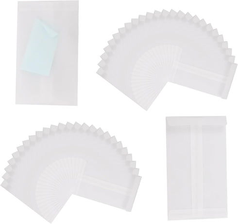 Antrader Flat Glassine Waxed Paper Treat Bags,Glassine Envelopes 4x6 Inch Glassine Mini Lotto Lottery Ticket Holders Wedding Guest Favor Tissue En...