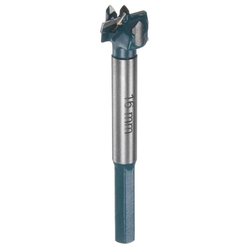 Forstner Drill Bit 16mm (5/8") Carbide Forstner Bits Wood Hinge Hole Opener Cutter with Hex Shank for Woodworking Drilling...