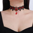 Xerling Black Crystal Beads Pendant Lace Choker Vintage Gothic Elegant Halloween Costume Necklaces Goth Collar Choker for Women Girls...