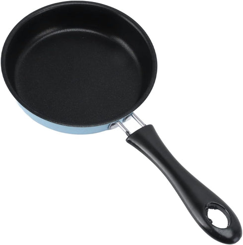 Nonstick Mini Egg Pan, 4.7inch One Egg Frying Pan Omelet Pan Single Egg Pan Stainless Steel Mini Skillet Induction Small Egg Skillet(blue)...