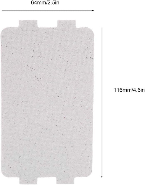 Zerodis 5PCS Microwave Oven Waveguide Cover Mica Plate Sheet 116x64 mm Microwave Replacement Repai Accessory for Home Kitchen Appliances...