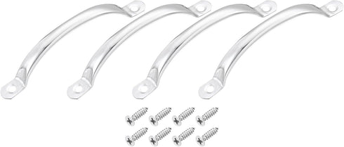uxcell Stainless Steel Door Pull Handles, 4Pcs 120mm/4.72" Long Door Handle with Screws Cabinet Drawer Hardware Handles Pulls...