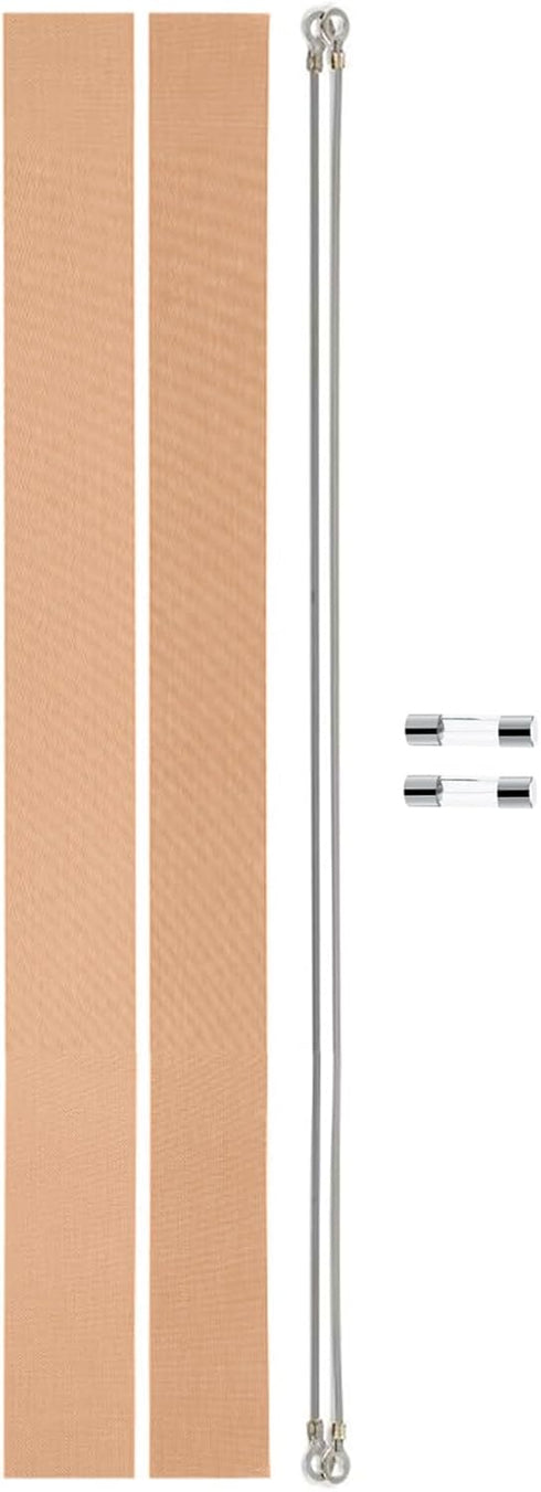 Metronic 12 inch Heat Seal Closer Impulse Sealer Accessories,2PC Thermal Fuse+2PC Fever Cloth (12 inch)...