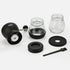 Manual Coffee Grinder with Burr, Coffee Bean Grinder for Espresso, French Press, Cold Brew, Includes 2 Glass Jars (11oz Each) and Brush, Hand coff...