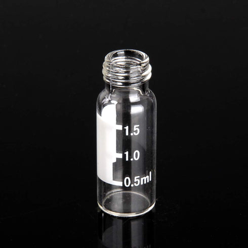 Autosampler Vials,2mL Clear Sample Vials with Write-on Spot and Graduations,Screw top 9-425 Thread Finish,12mm ID x 32mm L(Pack of 100)...