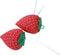 5pcs Needle Pin Cushion Soft Fabric Strawberry Shape Red Cross Stitch Needle Pins Pillow Pincushion Home Sewing Quilting Accessories DIY Crafts Ho...