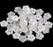 200pcs 12.5mm (1/2 inch) Flower Shape Buttonss Translucent White Resin Button for Sewing Blouse Shirt DIY Scrapbooking Pack of 200pcs...