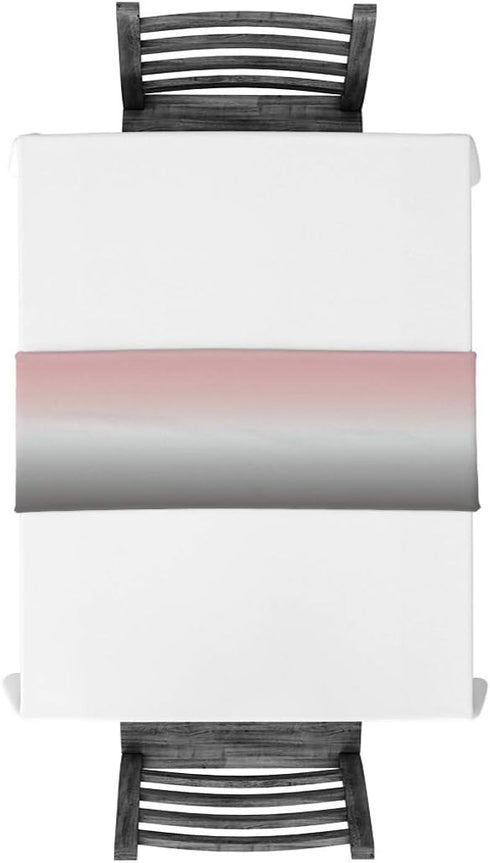 Ombre Cotton Linen Rectangle Table Runners 18''x72'', Gradient Pink and Grey Luxury Table Runners for Wedding Party Banquet Dinner Decor...