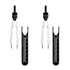 Electrocardiogram Caliper Black Calipers Electrocardiogram Divider for Nursing (Black-2pcs)...
