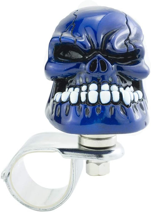Skull Steering Wheel Spinner Knob Decoration Easy Rider Steering Wheel Knob For Trunk/Bus/Sedan/Suv/Ship Or More, Black...