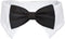 Bow Tie for Dogs, KOOLMOX Dog Bow Tie, Handcrafted Black Dog Bowtie with 21'' Adjustable Dog Collar Tux White Dog Collar for Large Dogs Wedding At...