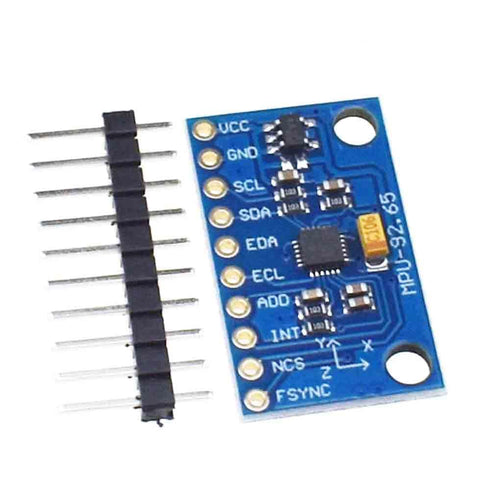 1Pc Blue IIC I2C SPI MPU6500 MPU-6500 6-Axis Gyroscope Accelerometer Sensor Module Replace MPU6050 for Arduino with Pins GY-6500,Acceleration Sens...