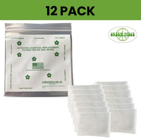 Green Piece® Pack of 12 +1 - Compatible with Diaper Genie - All Natural Baby Diaper Pail Deodorizer - Overstuffed - Activated Charcoal Air Purifie...